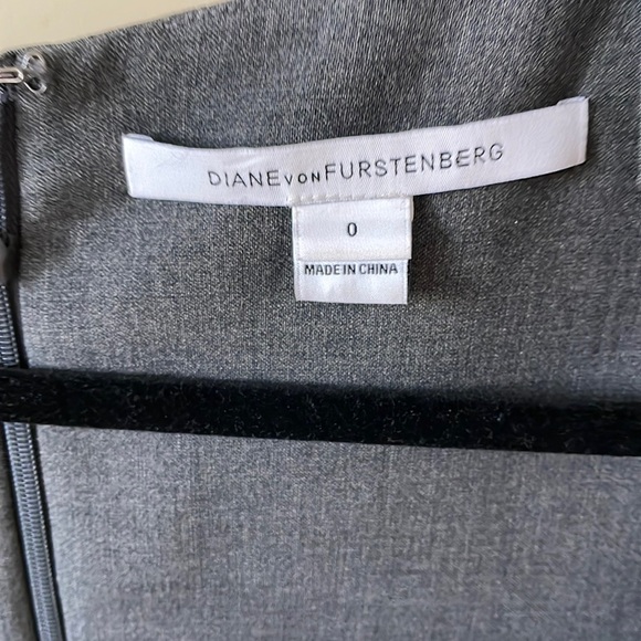 Diane von Furstenberg DVF Katrina Night Fall grey cap sleeve dress, size… - Picture 6 of 7